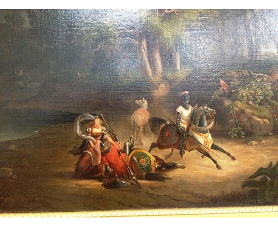 Oil painting on canvas France late 19th century