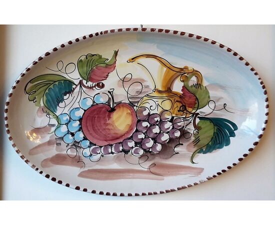 Hand painted ceramic plate