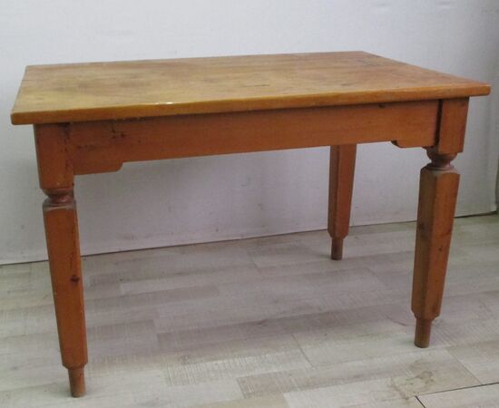 Tavolo rustico in abete pino - scrittoio - scrivania - da cucina - primi 900