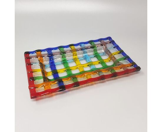 1960s Gorgeous Catchall or Tray By Dogi in Murano Glass. Made in Italy