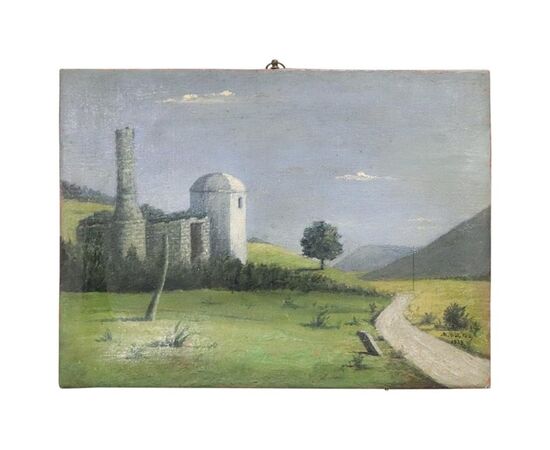 Oil painting on canvas landscape signed and dated 1939 NEGOTIABLE PRICE
