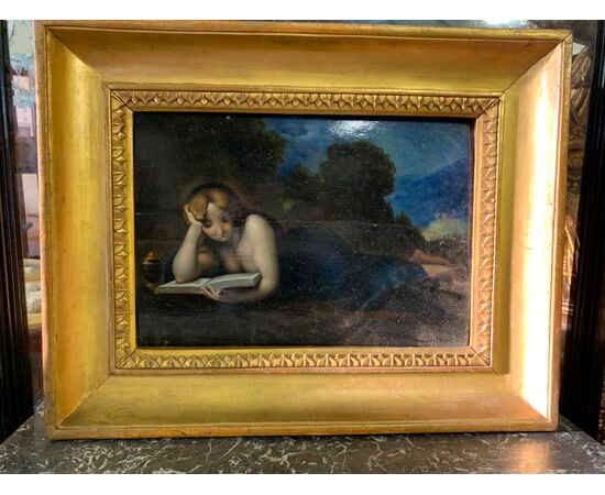 Painting by Jean-Jacques Henner from the 1800s     
