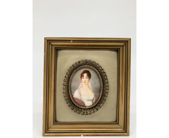 Beautiful XX Miniature With Portrait Of Giuseppina Beauharnais