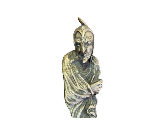 Tagliacarte in bronzo con figura di Belzebu’.Austria.
