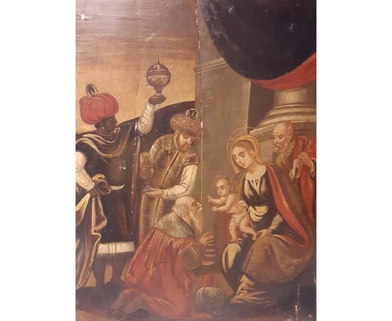 Veneto-Cretan table adoration of the magi     