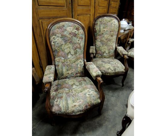 Louis Philippe armchairs from Piedmont