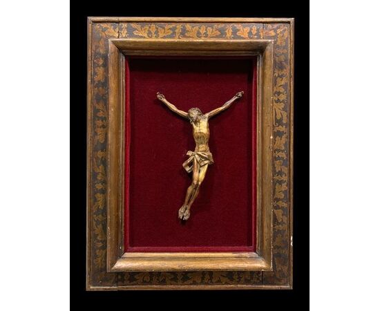 Magnificent Christe In Carved And Gilded Wood - Italy, 18th