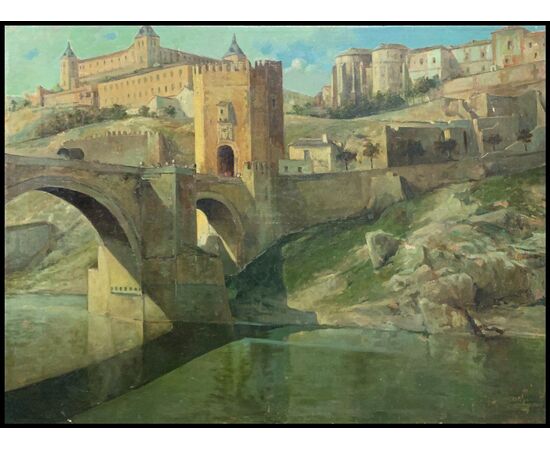 116x85x2 cm con co - Toledo: il ponte dell'Alcantara