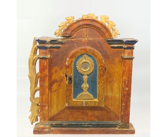 Magnificent Tabernacle In Carved And Gilded Wood - Spain, 18th century