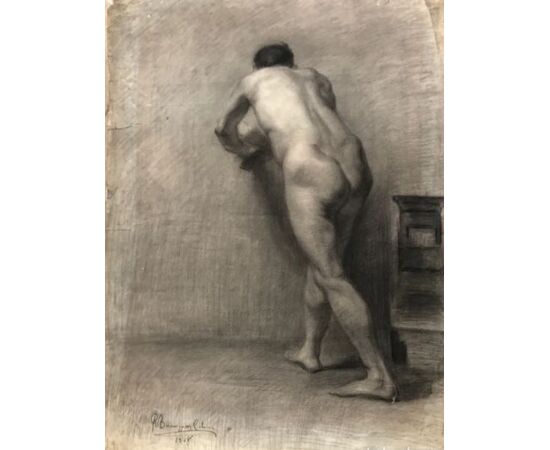 Spanish school (early 20th century) - Male nude     