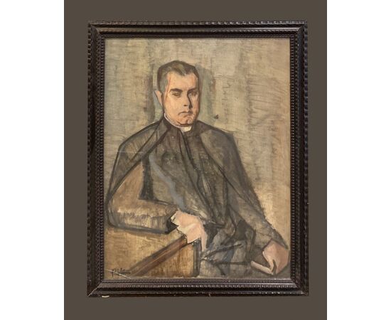 Spanish school (early 20th century) - Portrait of a priest     