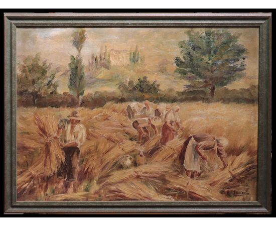 Ambrosioni Jole (Vicenza 1885-1979) - The harvest     