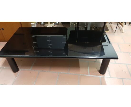 Gavina production black lacquered table...