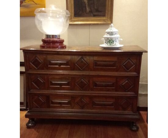 Chest of drawers with three drawers in w...