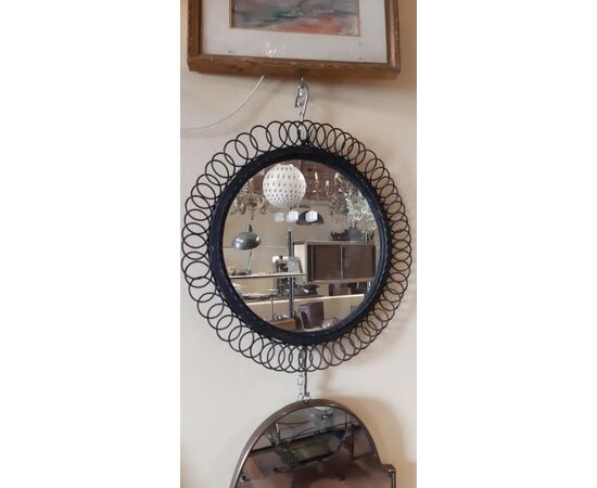 Iron 60's mirror 45 cm wide...