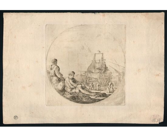 “Scena di porto con due marinai (De Vesme 201)”
