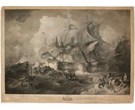 “The glorious victory obtained over the French Fleet by the British Fleet under the command of Earl Howe on the First of June 1794”