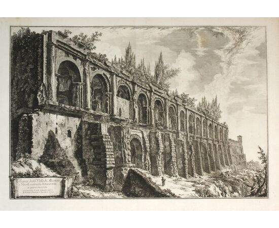 “Avanzi della Villa di Mecenate a Tivoli”