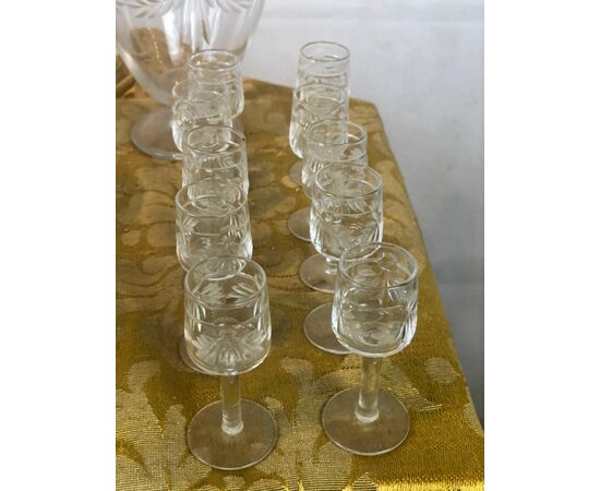 Antico servizio completo cristallo Baccarat primi '900