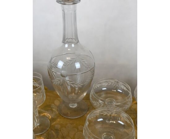 Antique full Baccarat crystal service from the early 1900s     