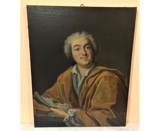 Oil painting on canvas depicting Maximilien de Robespierre