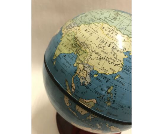 Colored metal globe     