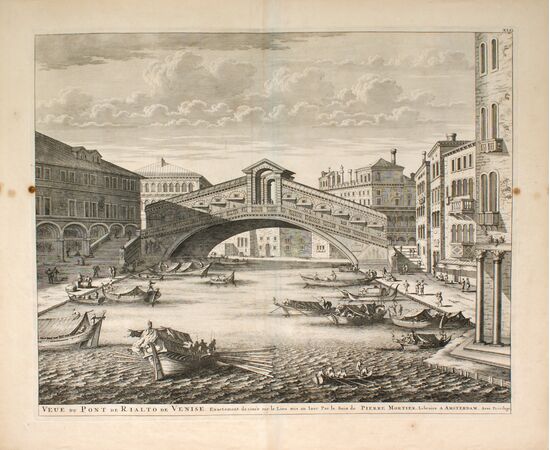 Vue du Pont de Rialto de Venise