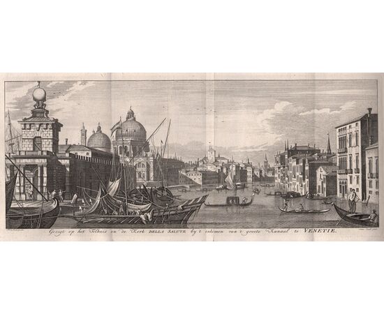 veduta del Canal Grande con la Chiesa della Salute a Venezia