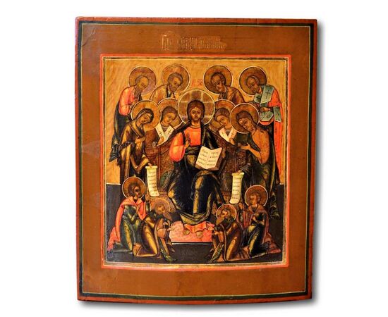 &quot;La Deesis&quot; ancient Russian icon of the late &#39;700     