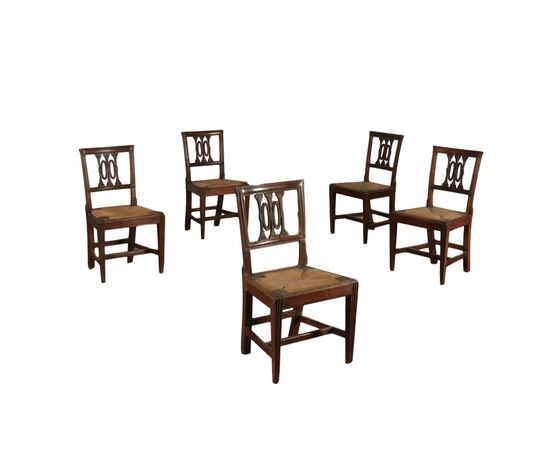 Group of five Neoclassical Chairs     