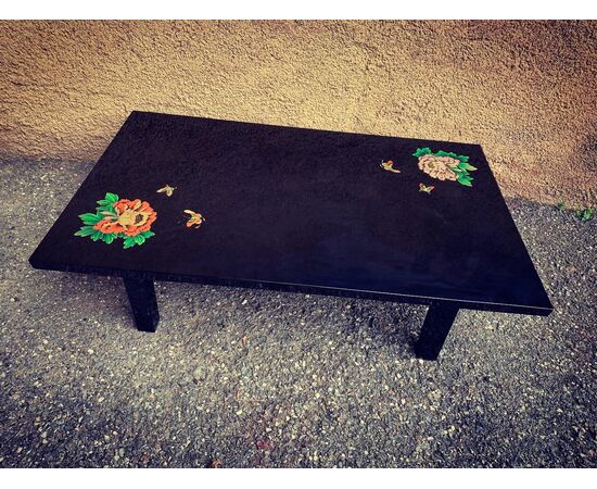 LACQUERED COFFEE TABLE, COFFEE TABLE - 1950s     