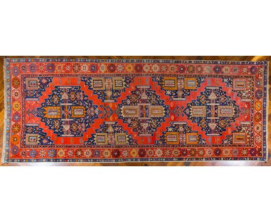 Tappeto antico Karabagh caucasico in lana