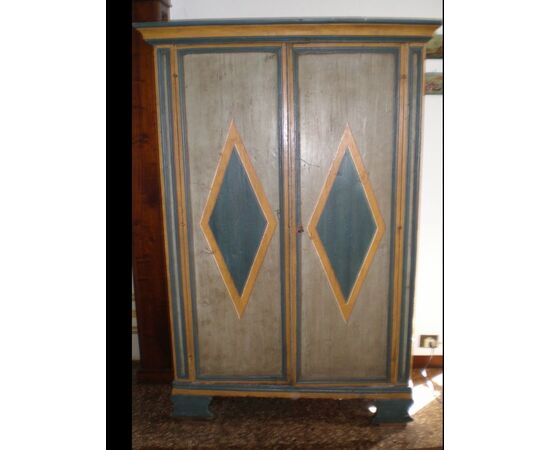Tyrolean lacquered pantry cabinet