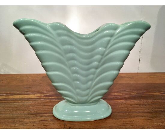 turquoise ceramic vase