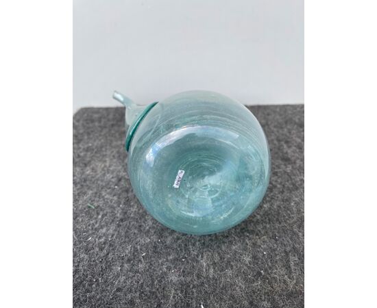 Light blown glass apothecary pouring bottle Modena.     
