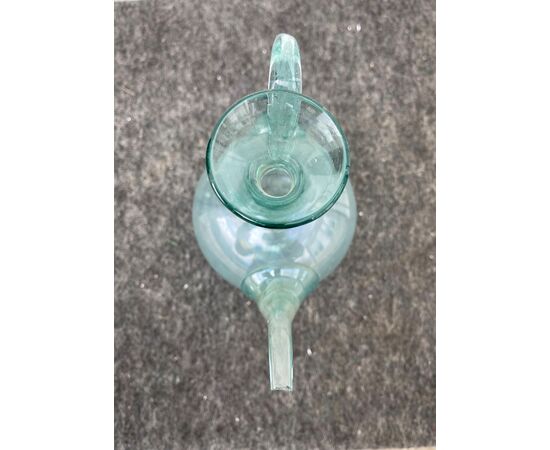 Light blown glass apothecary pouring bottle Modena.     