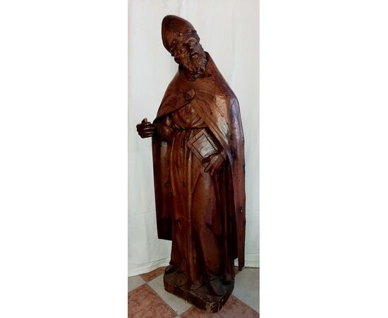 Wooden sculpture of the Holy Bishop