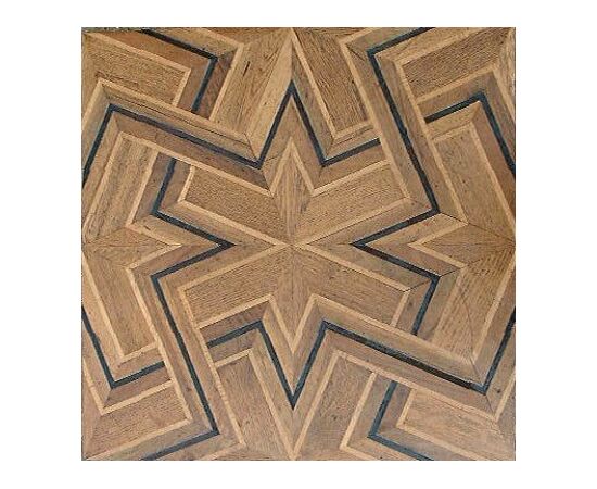 Antico pavimento in legno, intarsio geometrico, DISPONIBILITA' 16 mq