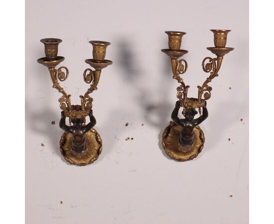 Pair of Napoleon III wall lamps