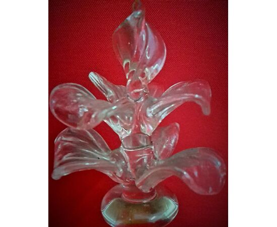 Blown glass bottle with stopper