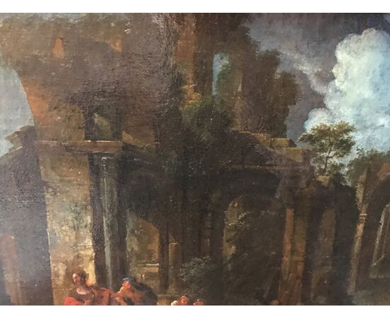 Coppia di paesaggi del XVIII scuola Napoletana 