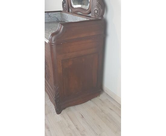 antique Louis Philippe dressing table with walnut marble mid 1800s XIX century euro 800.00 Negotiable