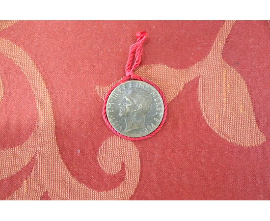 Moneta da collezione in bronzo 0,10 Lek Albania 1940 Vittorio Emanuele III EURO 35,00