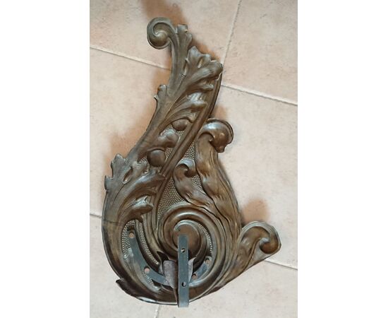 Nice art deco copper frieze used as a lamp holder