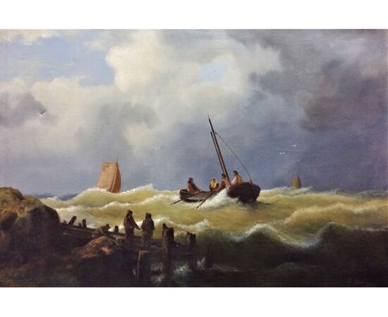 Oil painting on canvas Dutch School
