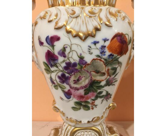 Coppia di vasi in porcellana epoca Luigi Filippo Francia