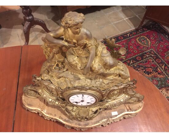 Table clock with pendulum movement, Napoleon III period