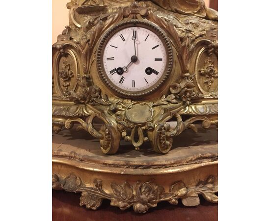 Table clock with pendulum movement, Napoleon III period