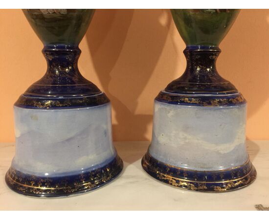 Pair of ceramic vases from France