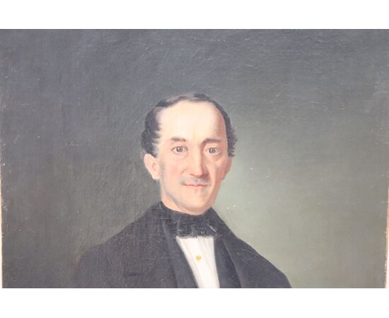 Antique painting portrait of a Gentleman signed and dated 1878 oil on canvas DEAL